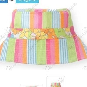 NWT Gymboree Sunshine Daydreams Striped Retro Bucket Hat 2004 Line Size L/XL
